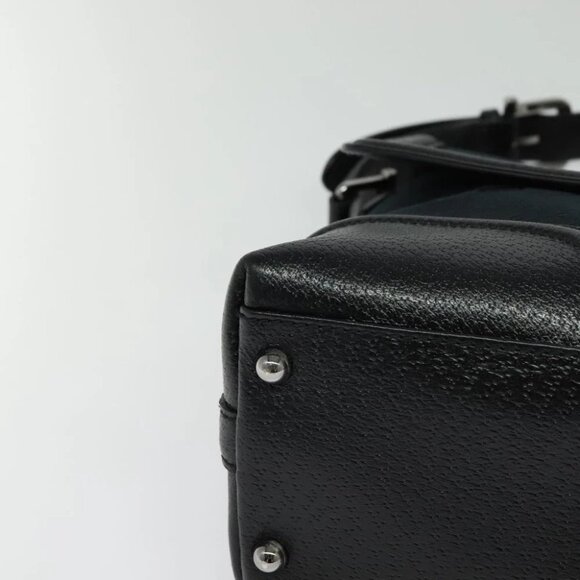 GUCCI Web Sherry Line GG Canvas Shoulder Bag Black Red Green Auth 126871 - Picture 6 of 16